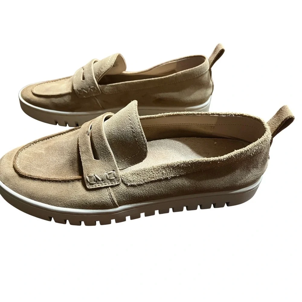 Vionic Journey Uptown Loafer Suede‎ Flats Travel Sneakers Tan Women's Size 10